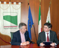 Il presidente Errani ed il presidente della Regione Friuli Venezia Giulia Riccardo Illy